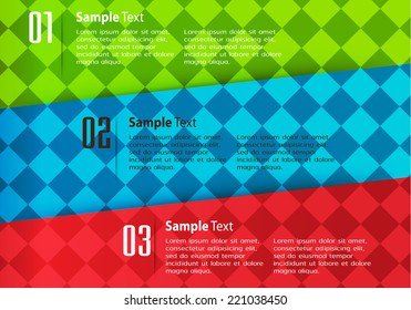 colorful modern text box template for website computer graphic and internet, numbers. label, Table.