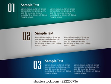 colorful modern text box template for website computer graphic and internet, numbers. label.
