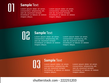 colorful modern text box template for website computer graphic and internet, numbers. label.