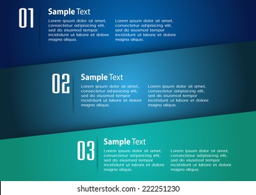 colorful modern text box template for website computer graphic and internet, numbers. label.