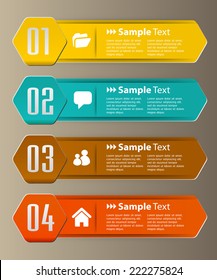 colorful modern text box template for website computer graphic and internet, numbers. label.