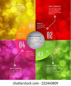 colorful modern text box template for website computer graphic and internet, numbers. label.