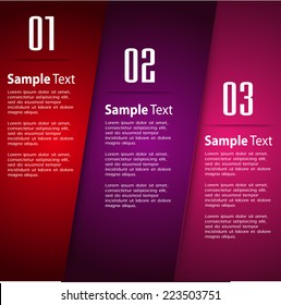 colorful modern text box template for website computer graphic and internet, numbers. label.