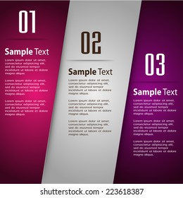 colorful modern text box template for website computer graphic and internet, numbers. label.