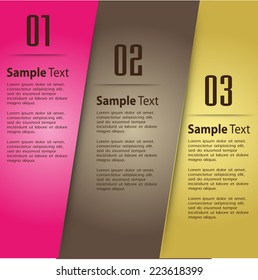 colorful modern text box template for website computer graphic and internet, numbers. label.
