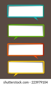colorful modern text box template for website computer graphic and internet, numbers. label. 
