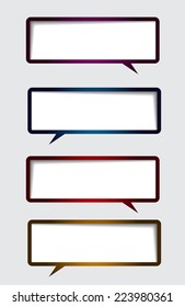 colorful modern text box template for website computer graphic and internet, numbers. label. 