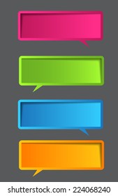colorful modern text box template for website computer graphic and internet, numbers. label. 