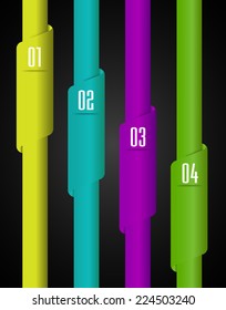 colorful modern text box template for website computer graphic and internet, numbers. label. 