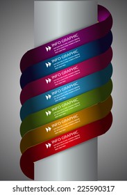 colorful modern text box template for website computer graphic and internet. spiral. rope, string.