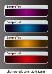 colorful modern text box template for website computer graphic and internet, numbers. label. 