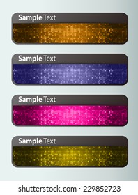 colorful modern text box template for website computer graphic and internet, numbers. label. 