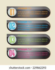 colorful modern text box template for website computer graphic and internet, numbers. label. 