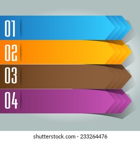 colorful modern text box template for website computer graphic and internet, numbers. label. 