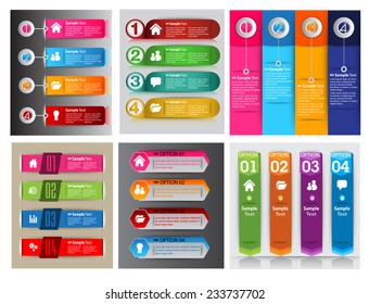 colorful modern text box template for website computer graphic and internet, numbers. Set of color frames for text or quotes. brochure. many. various.