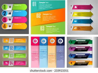 colorful modern text box template for website computer graphic and internet, numbers. Set of color frames for text or quotes. brochure. many. various. 