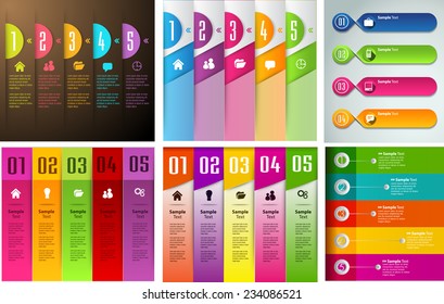 colorful modern text box template for website computer graphic technology and internet, numbers. Set of color frames for text or quotes. brochure. many, various. diverse.