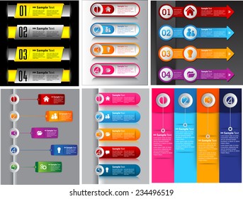 colorful modern text box template for website computer graphic and internet, numbers. Set of color frames for text or quotes. brochure. many, various 