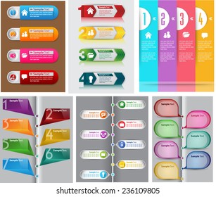 colorful modern text box template for website computer graphic and internet, numbers. Set of color frames for text or quotes. brochure. many, various 