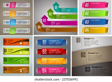colorful modern text box template for website computer graphic and internet, numbers. Set of color frames for text or quotes. brochure. many, various 