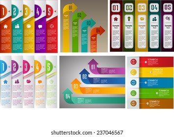 colorful modern text box template for website computer graphic and internet, numbers. Set of color frames for text or quotes. brochure. many, various 