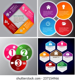 colorful modern text box template for website computer graphic and internet, numbers. Set of color frames for text or quotes. brochure. many, various 