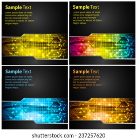colorful modern text box template for website computer graphic and internet, numbers. Set of color frames for text or quotes. brochure. many, various 