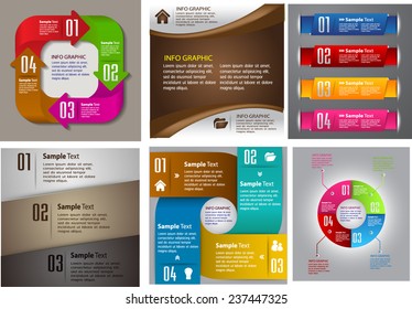 colorful modern text box template for website computer graphic and internet, numbers. Set of color frames for text or quotes. brochure. many, various 