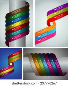 colorful modern text box template for website computer graphic and internet, numbers. Set of color frames for text or quotes. brochure. many, various 
