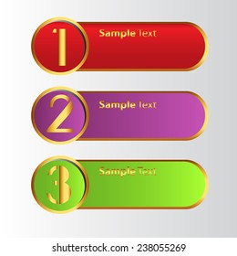 colorful modern text box template for website computer graphic and internet