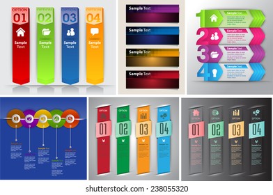 colorful modern text box template for website computer graphic and internet, numbers. Set of color frames for text or quotes. brochure. many, various 