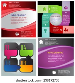 colorful modern text box template for website computer graphic and internet, numbers. Set of color frames for text or quotes. brochure. many, various 