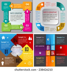 colorful modern text box template for website computer graphic and internet, numbers. Set of color frames for text or quotes. brochure. many, various 