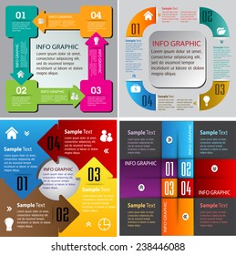 colorful modern text box template for website computer graphic and internet, numbers. Set of color frames for text or quotes. brochure. many, various 