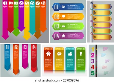colorful modern text box template for website computer graphic and internet, numbers. Set of color frames for text or quotes. brochure. many, various 