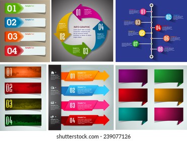 colorful modern text box template for website computer graphic and internet, numbers. Set of color frames for text or quotes. brochure. many, various 