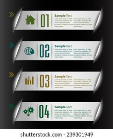 colorful modern text box template for website computer graphic and internet, numbers.