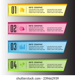 colorful modern text box template for website computer graphic and internet, numbers.
