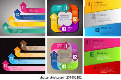 colorful modern text box template for website computer graphic and internet, numbers. Set of color frames for text or quotes. brochure. many. various.