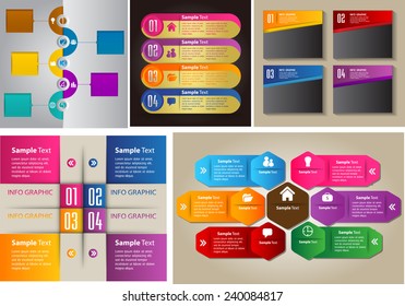 colorful modern text box template for website computer graphic and internet, numbers. Set of color frames for text or quotes. brochure. many, various