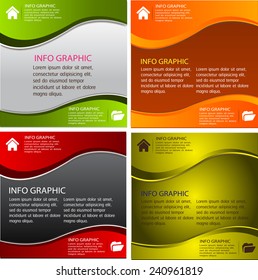 colorful modern text box template for website computer graphic and internet, numbers. Set of color frames for text or quotes. brochure. many, various