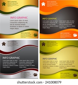 colorful modern text box template for website computer graphic and internet, numbers. Set of color frames for text or quotes. brochure. many, various