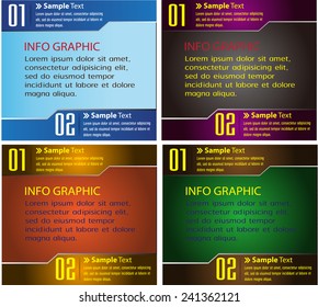 colorful modern text box template for website computer graphic and internet, numbers. Set of color frames for text or quotes. brochure. many, various