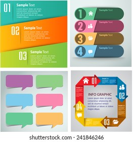 colorful modern text box template for website computer graphic technology and internet, numbers. Set of color frames for text or quotes. brochure. many, various