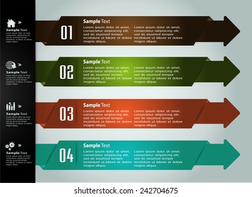 colorful modern text box template for website computer graphic technology and internet, numbers.