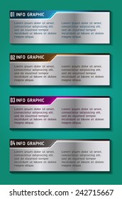 colorful modern text box template for website computer graphic technology and internet, numbers.