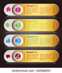 colorful modern text box template for website computer graphic technology and internet, numbers. 