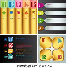colorful modern text box template for website computer graphic and internet, numbers. Set of color frames for text or quotes. brochure. many, various