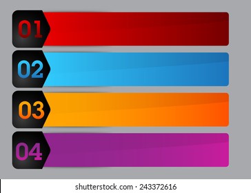 colorful modern text box template for website computer graphic and internet, numbers. Set of color frames for text or quotes. brochure. many, various