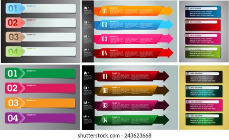 colorful modern text box template for website computer graphic and internet, numbers. Set of color frames for text or quotes. brochure. many, various